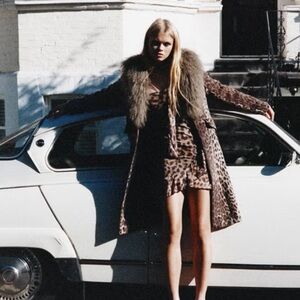 NWT| Charlotte Simone Leopard Coat